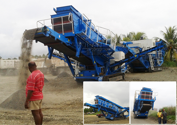 移動破碎站生產(chǎn)現(xiàn)場